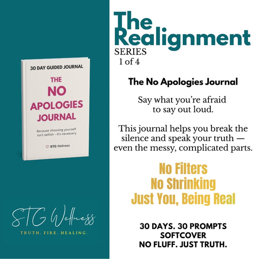 The No Apologies Journal (Soft Cover) - Bold Guided Journal for Women | Self-Love, Boundaries, Healing, Mental Health | STG Wellness
