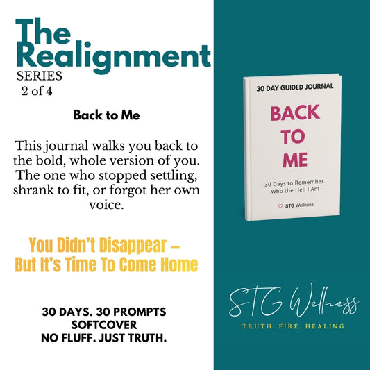 Back to Me: 30 Days to Remember Who the Hell I Am (Softcover) -Bold Guided Journal for Women | Self-Love, Boundaries, Healing, Mental Health