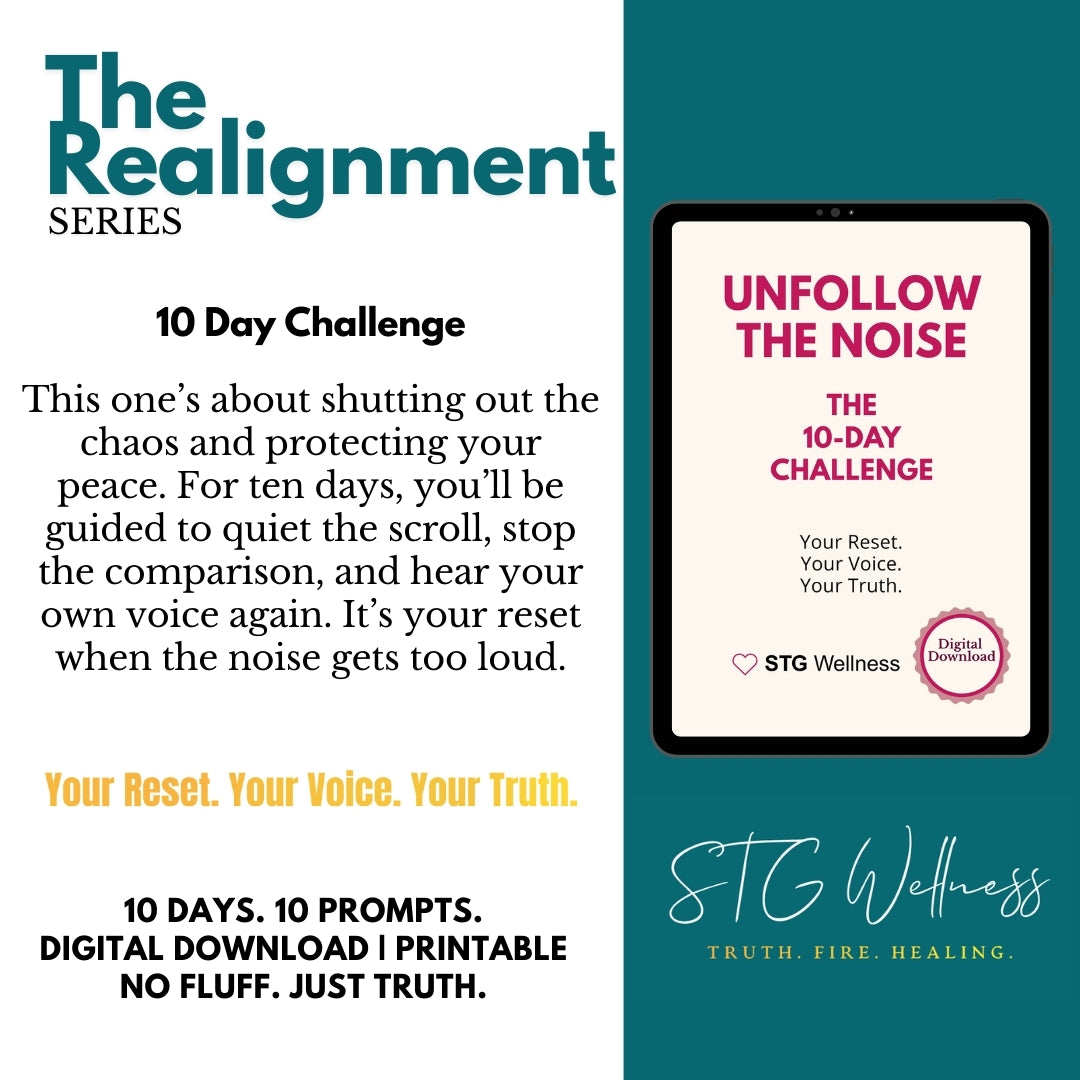 The Realignment Revolution | Digital Download | Includes all 4 Journals Plus The 10 Minute Reset and The 10 Day Unfollow Challenge | Printable and Fillable Journals | Bold Reflection