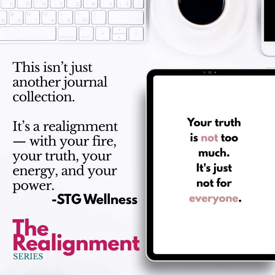 Aligned as Hell: Where Your Truth Meets Your Fire | Journal 3 of The Realignment Series | A 30-Day Digital Download Journal for Women Doing the Inner Work | Printable or Fillable PDF