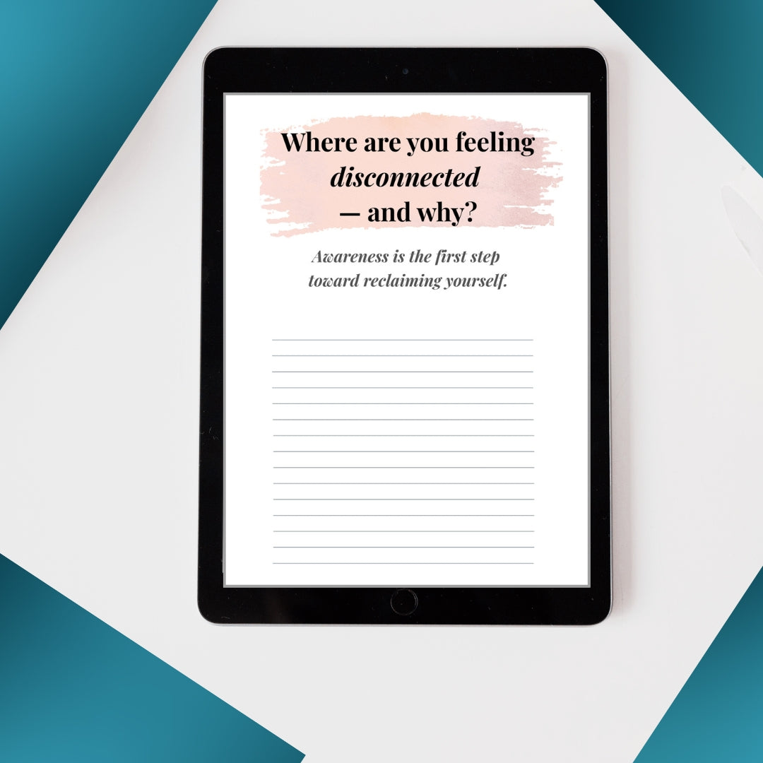 The Reintroduction: Aligned. Unfiltered. Unapologetically Me. | Journal 4 of The Realignment Series | A 30-Day Digital Download Journal for Women Doing the Inner Work | Printable or Fillable PDF