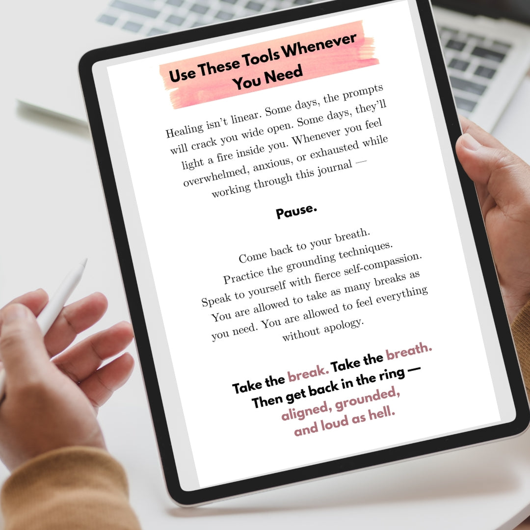 The Reintroduction: Aligned. Unfiltered. Unapologetically Me. | Journal 4 of The Realignment Series | A 30-Day Digital Download Journal for Women Doing the Inner Work | Printable or Fillable PDF