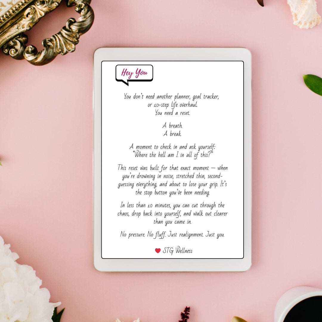 The Reintroduction: Aligned. Unfiltered. Unapologetically Me. | Journal 4 of The Realignment Series | A 30-Day Digital Download Journal for Women Doing the Inner Work | Printable or Fillable PDF