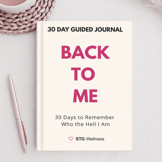 Back to Me: 30 Days to Remember Who the Hell I Am (Softcover) -Bold Guided Journal for Women | Self-Love, Boundaries, Healing, Mental Health