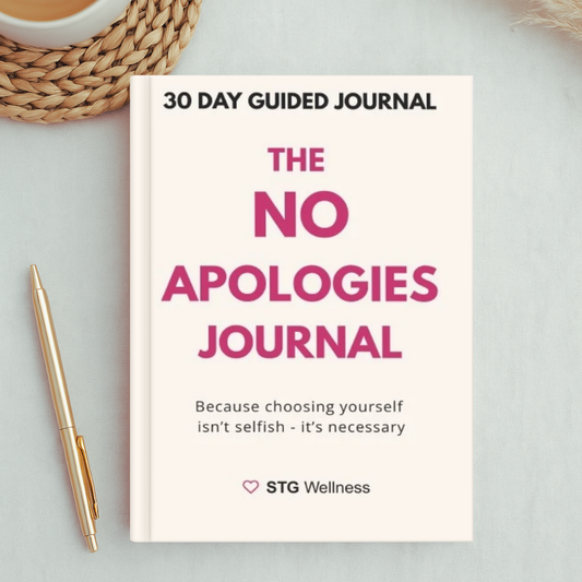 The No Apologies Journal (Soft Cover) - Bold Guided Journal for Women | Self-Love, Boundaries, Healing, Mental Health | STG Wellness