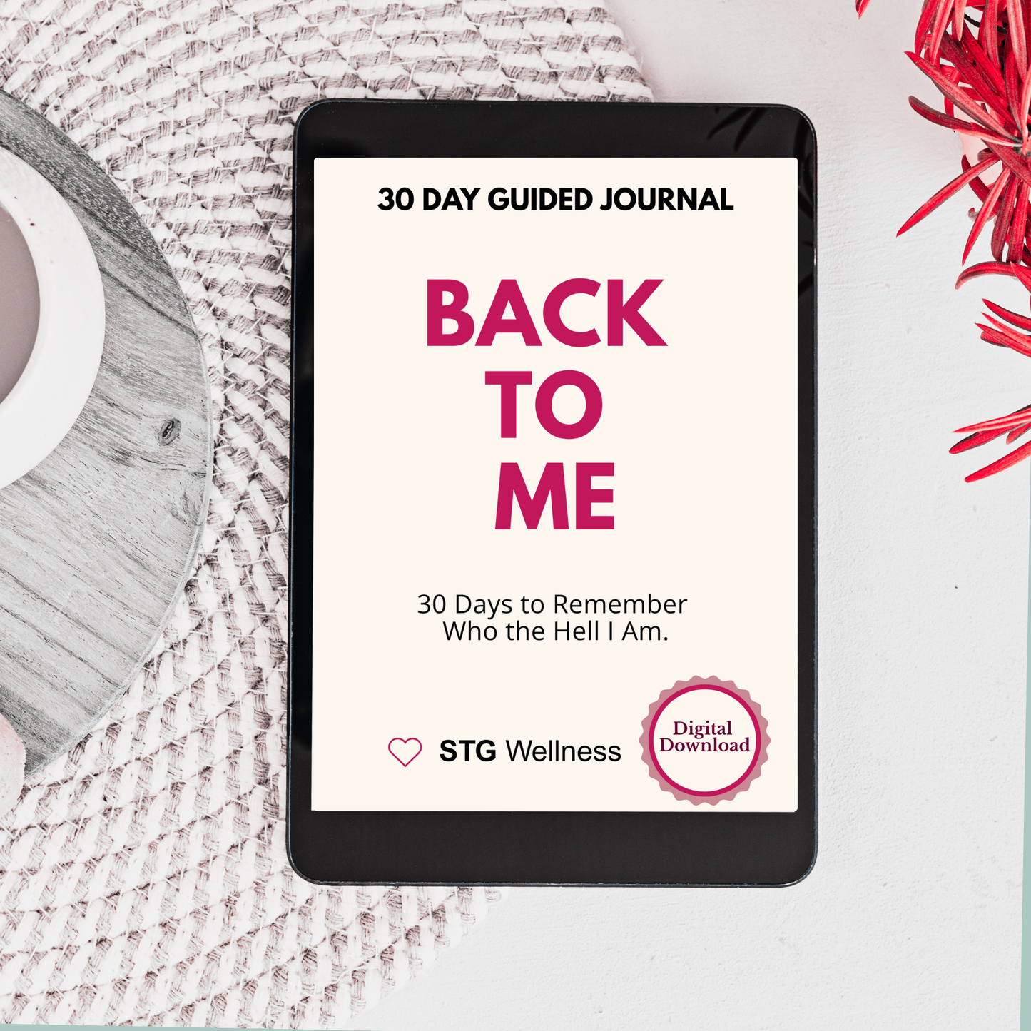 Back to Me: 30 Days to Remember Who the Hell I Am (Digital)| Journal 2 of the Realignment Series |  A bold, guided digital journal to help you reclaim your voice, your fire, and your truth.