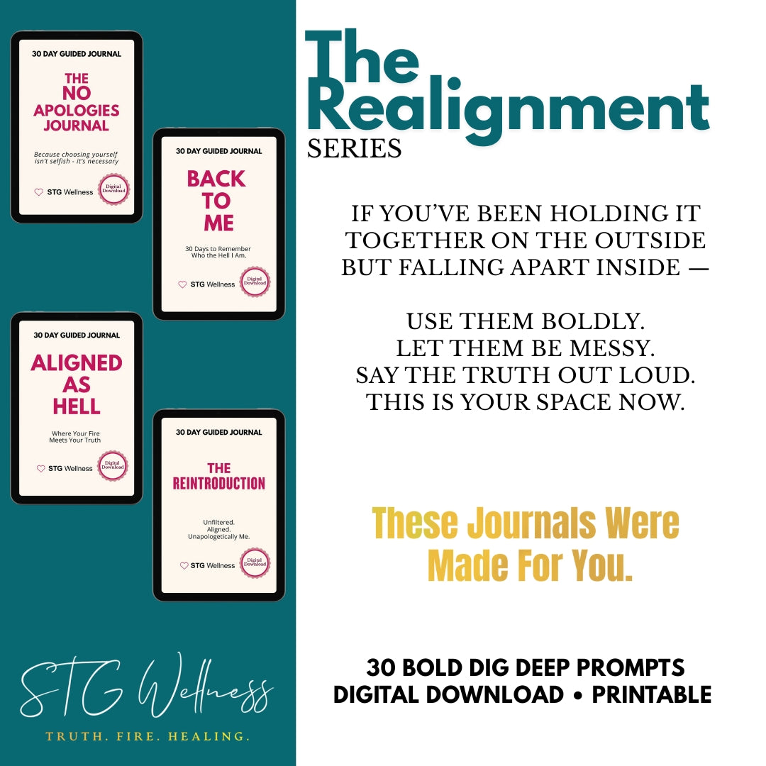 The Realignment Collection | Digital Download | Includes all 4 Journals from The Realignment Series | Printable and Fillable Journals | Bold Reflection | Hard Truths | 30 Day Guided Journal