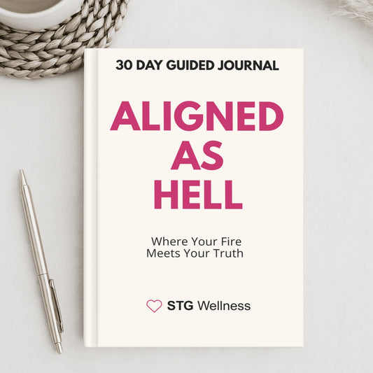 Aligned as Hell: Where Your Truth Meets Your Fire Printed Self-Discovery Journal | 6x9 Paperback | Journal 3 of The Realignment Series | Journal for Women