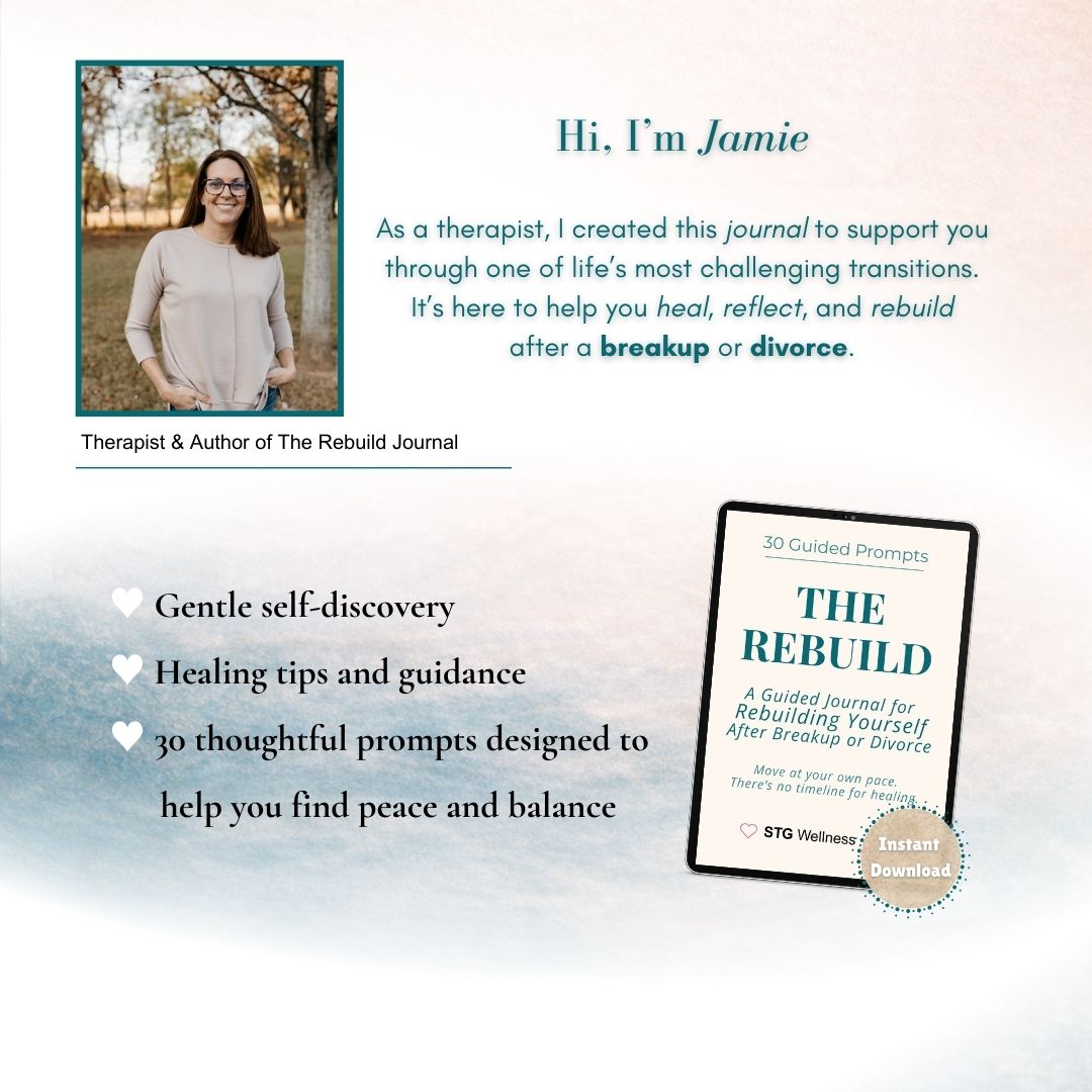 Breakup & Divorce Healing Journal for Women | Guided Self-Reflection, Emotional Healing, Rebuilding After Relationship | The Rebuild Journal | Digital Download | Fillable and Printable