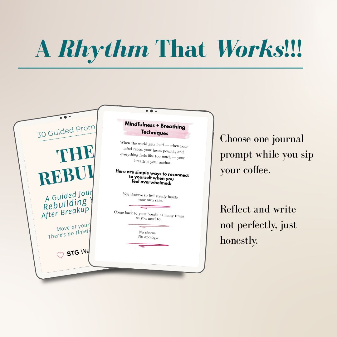 Breakup & Divorce Healing Journal for Women | Guided Self-Reflection, Emotional Healing, Rebuilding After Relationship | The Rebuild Journal | Digital Download | Fillable and Printable